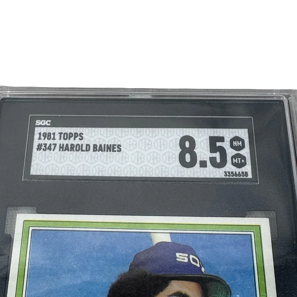 1981 Topps Harold Baines Rookie Card #347 SGC 8.5 NM-MT+ Chicago White Sox